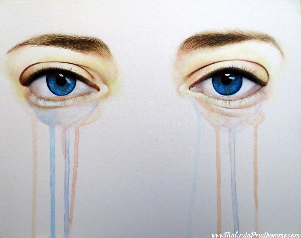 eye painting, custom art, custom eye art, drippy eyes, original artwork